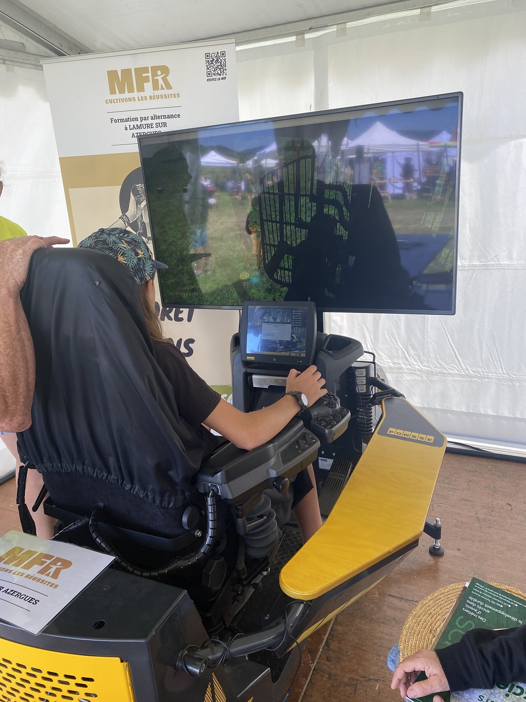 Simulateur à disposition pour les personnes souhaitant s'initier